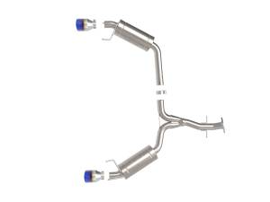 aFe Power - 49-36055-L | AFE Power Takeda 2-1/2 IN 304 Stainless Steel Axle-Back Exhaust System w/ Blue Tip (2006-2013 IS250/IS350 V6-2.5L/3.5L) - Image 2