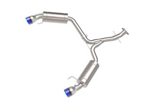 49-36055-L | AFE Power Takeda 2-1/2 IN 304 Stainless Steel Axle-Back Exhaust System w/ Blue Tip (2006-2013 IS250/IS350 V6-2.5L/3.5L)