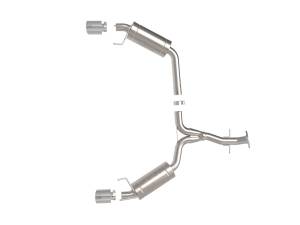 aFe Power - 49-36055-P | AFE Power Takeda 2-1/2 IN 304 Stainless Steel Axle-Back Exhaust System w/ Polished Tip (2006-2013 IS250/IS350 V6-2.5L/3.5L) - Image 2