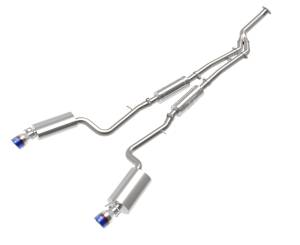 49-36059-L | AFE Power Takeda 3 IN to 2-1/2 IN 304 Stainless Steel Cat-Back Exhaust System w/ Blue Tip (2016-2017 IS200t L4-2.0L t)