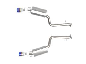 aFe Power - 49-36060-L | AFE Power Takeda 2-1/2 IN 304 Stainless Steel Axle-Back Exhaust System w/ Blue Tip (2014-2023 IS350 V6-3.5L) - Image 2