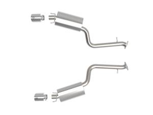 aFe Power - 49-36060-P | AFE Power Takeda 2-1/2 IN 304 Stainless Steel Axle-Back Exhaust System w/Polish Tip (2014-2023 IS350 V6-3.5L) - Image 2