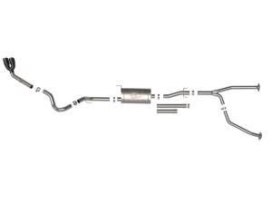 aFe Power - 49-36061-B | AFE Power Vulcan Series 2-1/2 IN to 3 IN Stainless Steel Cat-Back Exhaust System Black (2022-2024 Tundra V6-3.4L tt) - Image 2