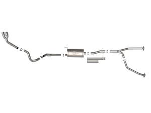 aFe Power - 49-36061-P | AFE Power Vulcan Series 2-1/2 IN to 3 IN Stainless Steel Cat-Back Exhaust System Polished (2022-2024 Tundra V6-3.4L tt) - Image 2