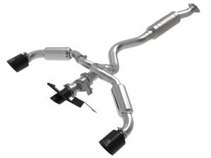 49-36067-B | AFE Power Gemini XV 3 IN to 2-1/2 IN 304 Stainless Steel Cat-Back Exhaust w/ Cut-Out Black (2023-2024 GR Corolla L3-1.6L t)