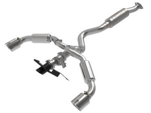 49-36067-P | AFE Power Gemini XV 3 to 2-1/2 IN 304 Stainless Steel Cat-Back Exhaust w/ Cut-Out Polished (2023-2024 GR Corolla L3-1.6L t)