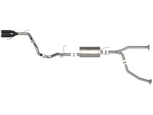 aFe Power - 49-36068-B | AFE Power Vulcan Series 2-1/2 IN to 3 IN Stainless Steel Cat-Back Exhaust w/Black Tip (2023-2024 Sequoia V6-3.4L tt) - Image 2