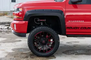 Rough Country - F-C11413A | Rough Country Pocket Fender Flares Chevrolet Silverado 1500 (2014-2018) / 2500 HD (2015-2019) | 5' 8" Bed, Flat Black - Image 8