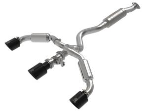 49-36070-B | AFE Power Gemini XV 3 IN to 2-1/2 IN 304 Stainless Steel Cat-Back Exhaust w/ Cut-Out Black (2023-2024 GR Corolla L3-1.6L t)