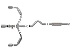 aFe Power - 49-36070-P | AFE Power Gemini XV 3 to 2-1/2 IN 304 Stainless Steel Cat-Back Exhaust w/ Cut-Out Polished (2023-2024 GR Corolla L3-1.6L t) - Image 2