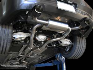 aFe Power - 49-36103-C | AFE Power Takeda 2-1/2 IN 304 Stainless Steel Cat-Back Exhaust System w/ Carbon Fiber Tips (2014-2015 Q60 V6-3.7L) - Image 4