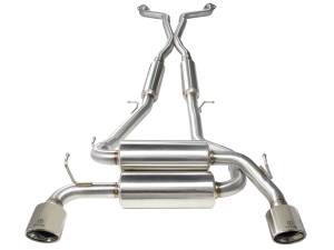 49-36103-P | AFE Power Takeda 2-1/2 IN 304 Stainless Steel Cat-Back Exhaust System w/ Polished Tips (2014-2015 Q60 V6-3.7L)