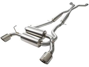 aFe Power - 49-36103-P | AFE Power Takeda 2-1/2 IN 304 Stainless Steel Cat-Back Exhaust System w/ Polished Tips (2014-2015 Q60 V6-3.7L) - Image 2