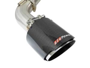 aFe Power - 49-36130NM-C | AFE Power Takeda 2-1/2 IN 304 Stainless Steel Axle-Back Exhaust System w/ Carbon Fiber Tip (2016-2024 Q50 V6-3.0L tt) - Image 4