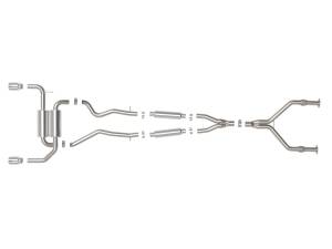 aFe Power - 49-36136-P | AFE Power Takeda 2-1/2 IN 304 Stainless Steel Cat-Back Exhaust System w/ Polished Tips (2014-2015 Q50 V6-3.7L) - Image 2