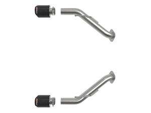 aFe Power - 49-36137-C | AFE Power Takeda 2-1/2 IN 304 Stainless Steel Axle-Back Exhaust System w/ Carbon Fiber Tip (2023-2024 Z V6-3.0L tt) - Image 2