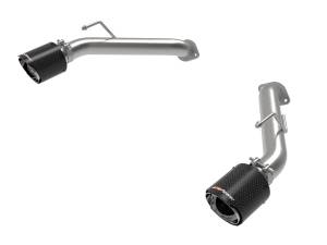 49-36137-L | AFE Power Takeda 2-1/2 IN 304 Stainless Steel Axle-Back Exhaust System w/ Blue Flame Tips (2023-2024 Z V6-3.0L tt)