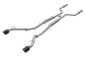 49-36138-C | AFE Power Takeda 2-1/2 IN 304 Stainless Steel Cat-Back Exhaust System w/ Carbon Fiber Tips (2023-2024 Z V6-3.0L tt)