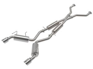 aFe Power - 49-36139-P | AFE Power Takeda 2-1/2 IN 304 Stainless Cat-Back Exhaust w/ Resonator and Polished Tip (2009-2020 370Z V6-3.7L) - Image 1