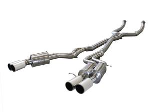 49-36317-P | AFE Power MACH Force-Xp 3 IN 304 Stainless Steel Cat-Back Exhaust System w/Polished Tip (2012-2017 M5 F10 V8-4.4L tt)