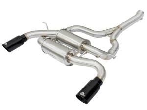 aFe Power - 49-36325-B | AFE Power MACH Force-Xp 2-1/2 IN 304 Stainless Steel Axle-Back Exhaust System w/Black Tip (2012-2015 335i F30 L6-3.0L t) - Image 2