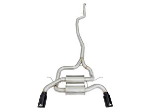 49-36326-B | AFE Power MACH Force-Xp 2-1/2 IN 304 Stainless Steel Cat-Back Exhaust System w/Black Tip (2012-2015 335i F30 L6-3.0L t)