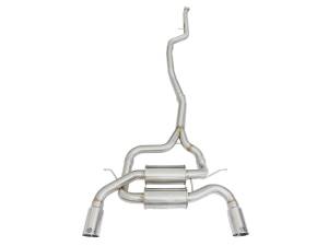 49-36326-P | AFE Power MACH Force-Xp 2-1/2 IN 304 Stainless Steel Cat-Back Exhaust System w/Polished Tip (2012-2015 335i F30 L6-3.0L t)