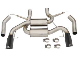 aFe Power - 49-36327-B | AFE Power MACH Force-Xp 2-1/2 IN 304 Stainless Steel Axle-Back Exhaust System w/Black Tip (2007-2013 335i E90/92/93 L6-3.0L t) - Image 2