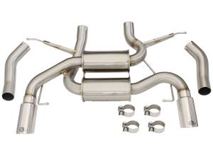 aFe Power - 49-36327-P | AFE Power MACH Force-Xp 2-1/2 IN Stainless Steel Downpipe-Back Exhaust Sys w/Polished Tip (2007-2013 335i E90/92/93 L6-3.0L t) - Image 2