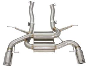 49-36327-P | AFE Power MACH Force-Xp 2-1/2 IN Stainless Steel Downpipe-Back Exhaust Sys w/Polished Tip (2007-2013 335i E90/92/93 L6-3.0L t)