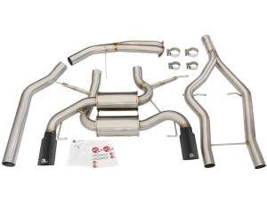 aFe Power - 49-36328-B | AFE Power MACH Force-Xp 3 IN to 2-1/2 IN Stainless Steel Cat-Back Exhaust w/ Black Tip (2011-2013 335i E90/92 L6-3.0L t) - Image 2