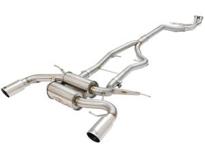 49-36328-P | AFE Power MACH Force-Xp 3 to 2-1/2 IN Stainless Steel Cat-Back Exhaust Sys w/Polished Tip (2011-2013 335i E90/92 L6-3.0L t)