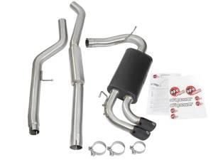 aFe Power - 49-36329-B | AFE Power MACH Force-Xp 3 IN to 2-1/4 IN Stainless Steel Cat-Back Exhaust w/ Black Tip (2012-2016 328i F30 L4-2.0L t) - Image 2