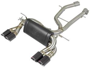 aFe Power - 49-36338-1C | AFE Power MACH Force-Xp 2-1/2 IN Stainless Steel Axle Back Exhaust w/ Carbon Fiber Tips (2015-2020 M3/M4 F80/82/83 L6-3.0L tt) - Image 1