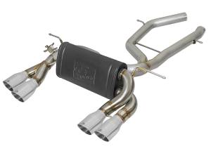 49-36338-P | AFE Power MACH Force-Xp 2-1/2 IN Stainless Steel Axle Back Exhaust System w/ Polished Tips (2015-2020 M3/M4 F80/82/83 L6-3.0L tt)