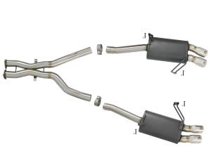 aFe Power - 49-36339-P | AFE Power MACH Force-Xp 2-1/2 in 304 Stainless Steel Cat-Back Exhaust w/Polished Tips (2006-2008 Z4 M E85 L6-3.2L) - Image 2