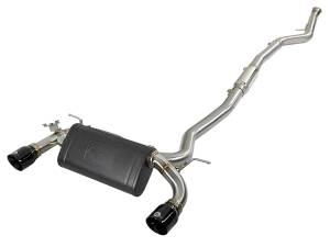 49-36340-B | AFE Power MACH Force-Xp 304 Stainless Steel Cat-Back Exhaust System w/Black Tips (2012-2015 335i F30 L6-3.0L t)