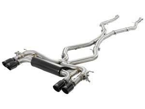 49-36341-B | AFE Power MACH Force-XP 3-1/2 IN 304 Stainless Steel Cat-Back Exhaust System w/ Black Tip (2015-2018 X5 M F85 V8-4.4L tt)