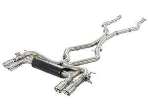 49-36341-P | AFE Power MACH Force-XP 3-1/2 IN 304 Stainless Steel Cat-Back Exhaust w/ Polished Tip (2015-2018 X5 M F85 V8-4.4L tt)