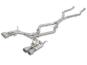 49-36342-P | AFE Power MACH Force-XP 3-1/2 IN 304 Stainless Steel Cat-Back Exhaust w/ Polished Tip  (2015-2018 X5 M F85 V8-4.4L tt)