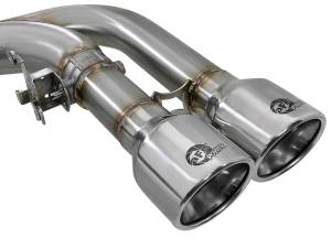 aFe Power - 49-36342-P | AFE Power MACH Force-XP 3-1/2 IN 304 Stainless Steel Cat-Back Exhaust w/ Polished Tip  (2015-2018 X5 M F85 V8-4.4L tt) - Image 5