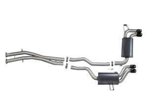 aFe Power - 49-36344-B | AFE Power MACH Force-XP 2-1/2 IN 304 Stainless Steel Cat-Back Exhaust System w/ Black Tips (2001-2006 M3 E46 L6-3.2L) - Image 2