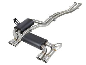 49-36344-P | AFE Power MACH Force-XP 2-1/2 IN 304 Stainless Steel Cat-Back Exhaust w/ Polished Tips (2001-2006 M3 E46 L6-3.2L)