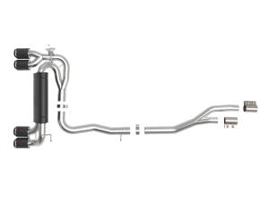 aFe Power - 49-36350-C | AFE Power MACH Force-Xp 3 to 2-1/2 IN Stainless Steel Cat-Back Exhaust System (2019-2021 M2 F87 L6-3.0L tt) - Image 2