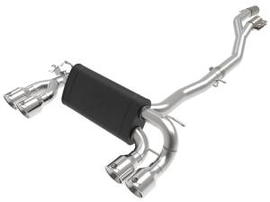 49-36350-P | AFE Power MACH Force-Xp 3 to 2-1/2 IN 304 Stainless Steel Cat-Back Exhaust w/Polished Tip (2019-2021 M2 F87 L6-3.0L tt)