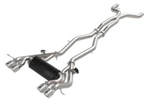 49-36351-P | AFE Power MACH Force-Xp 3 IN to 2-1/2 IN Stainless Steel Cat-Back Exhaust System Polished (2021-2024 M3/M4 G80/82 L6-3.0L tt)