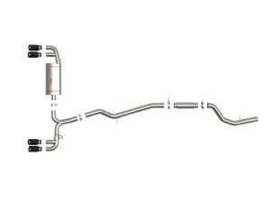 aFe Power - 49-36352-B | AFE Power MACH Force-Xp 3 IN to 2-1/2 IN Stainless Steel Cat-Back Exhaust System Black (2019-2024 Z4 M40i G29 L6-3.0L t) - Image 2