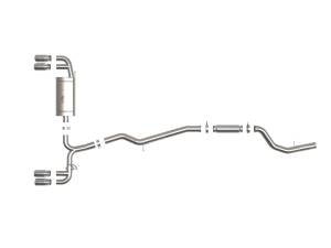 aFe Power - 49-36352-P | AFE Power MACH Force-Xp 3 IN to 2-1/2 IN Stainless Steel Cat-Back Exhaust System Polished (2019-2024 Z4 M40i G29 L6-3.0L t) - Image 2