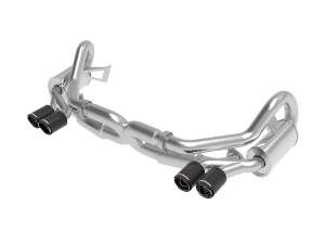 49-36406-1C | AFE Power MACH Force-Xp 2-1/2 IN 304 Stainless Steel Cat-Back Exhaust w/Carbon Fiber Tips (2012-2016 911 991 H6-3.8L)