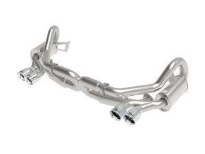 49-36406-1P | AFE Power MACH Force-Xp 2-1/2 IN 304 Stainless Steel Cat-Back Exhaust w/Polished Tips (2012-2016 911 991 H6-3.8L)